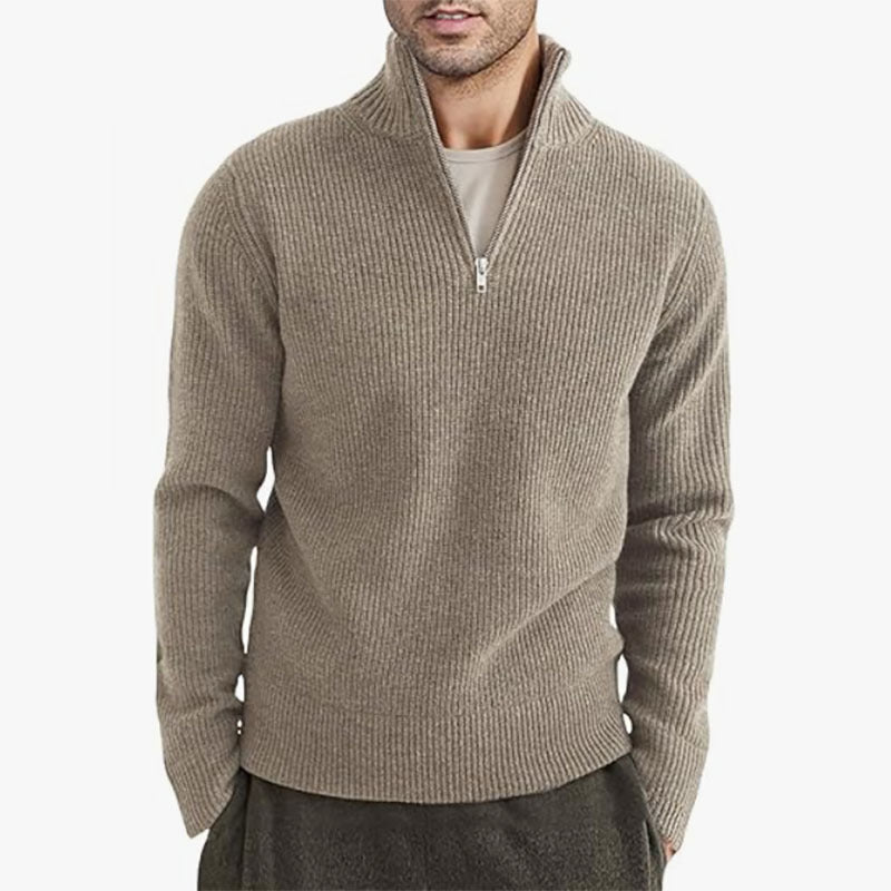 THE CALDIN HALF ZIP SWEATER