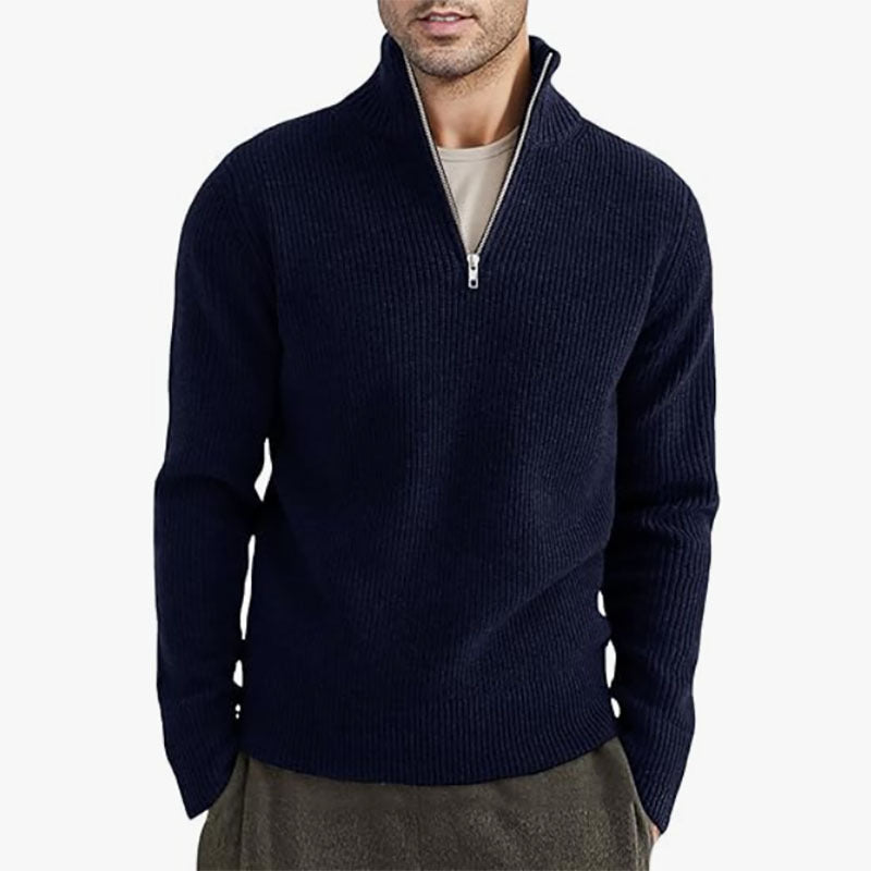 THE CALDIN HALF ZIP SWEATER