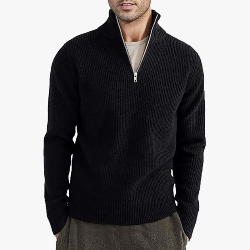 THE CALDIN HALF ZIP SWEATER
