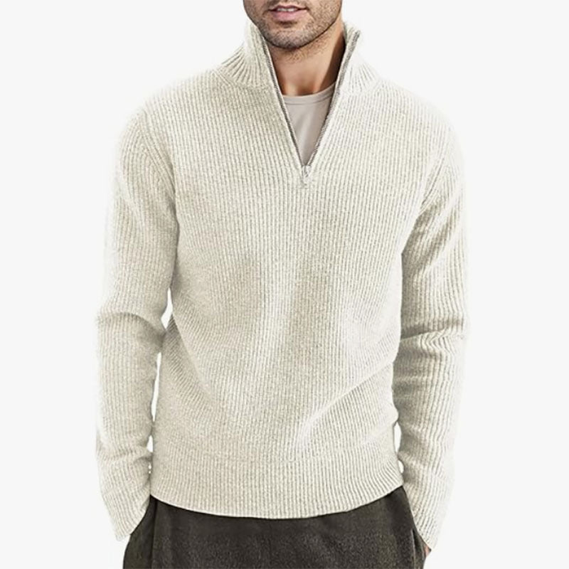 THE CALDIN HALF ZIP SWEATER