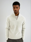 THE CALDIN HALF ZIP SWEATER Avero-Athens