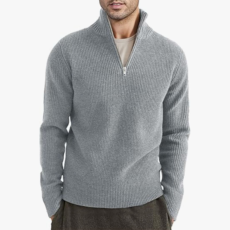 THE CALDIN HALF ZIP SWEATER